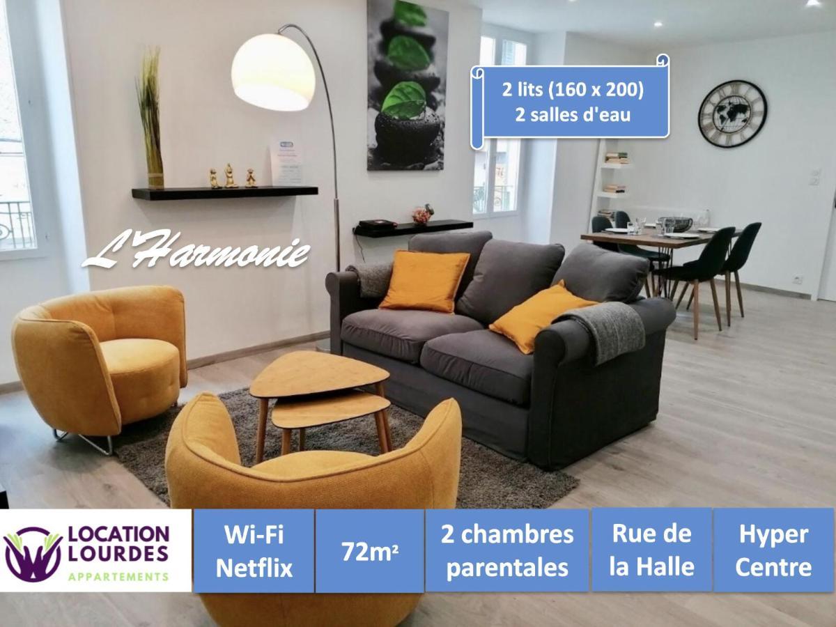 L'Harmonie 72M2 - 2 Chambres Parentales - Rue De La Halle - Hyper Centre Lourdes Esterno foto